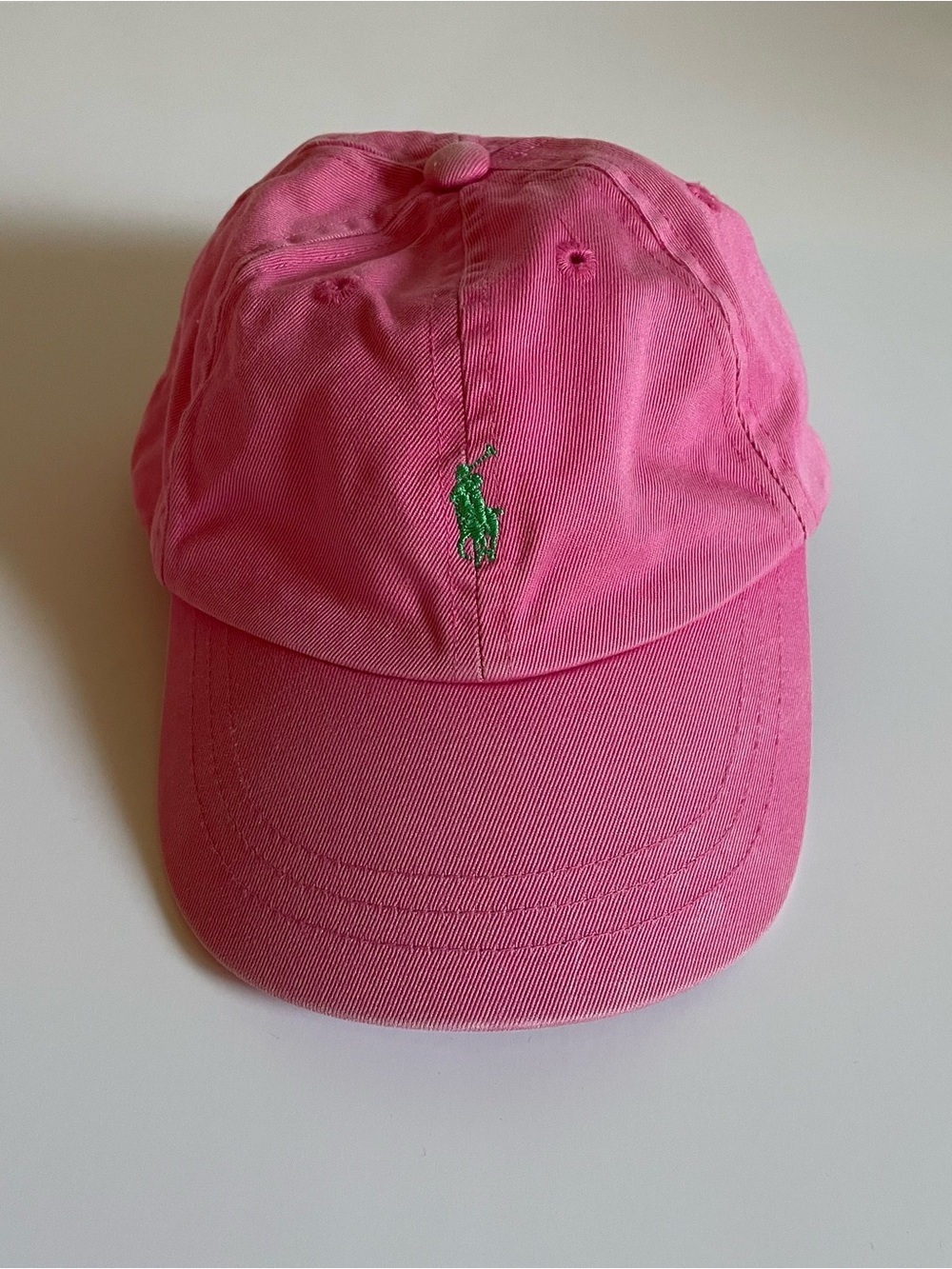 Polo by Ralph Lauren Hot Pink Cap with Green Logo